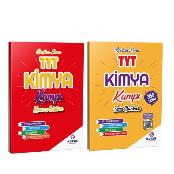 Kurul TYT Kimya Konu ve Soru Bankası Seti 2 Kitap