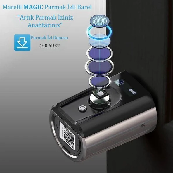 Kale 252/RAV otomatik kilitlemeli monoblok çelik kapı kilidi Marelli magic parmak izli barelli - 6
