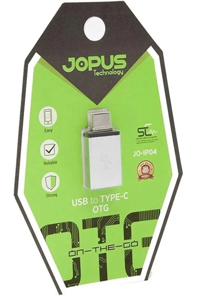 Jopus Usb To Type-C OTG Adapter -Gümüş- JO-IPO4 - 2