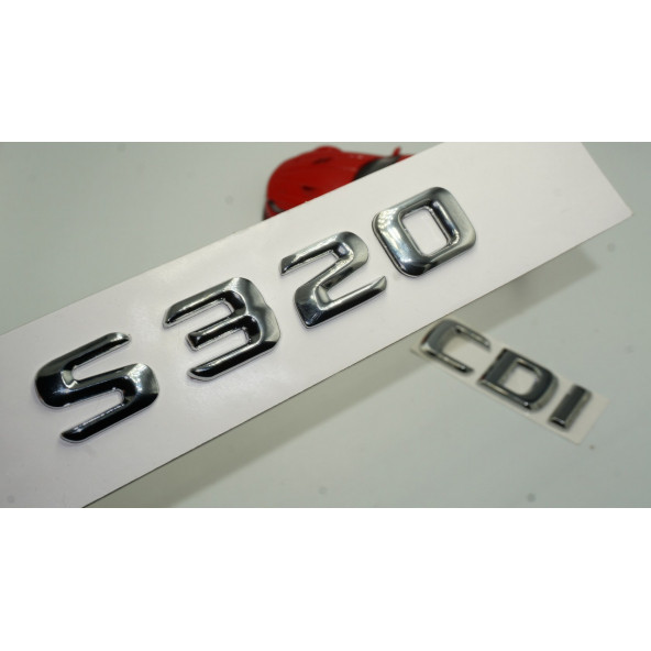 S320 CDI Bagaj Krom Metal 3M 3D Yazı Logo