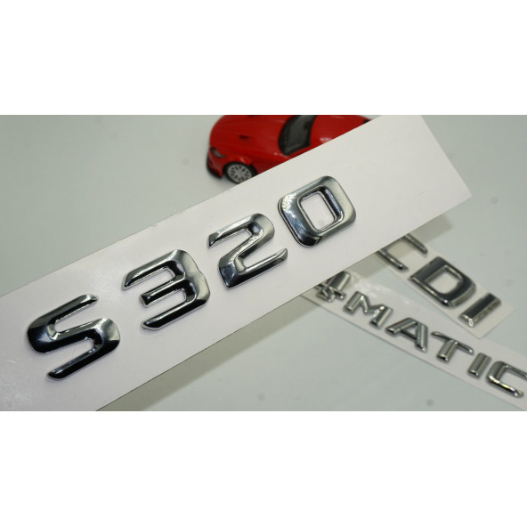 S320 CDI 4Matic Bagaj Krom Metal 3M 3D Yazı Logo
