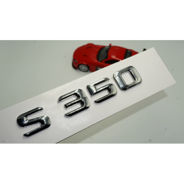 Benz S350 Bagaj Krom Metal 3M 3D Yazı Logo