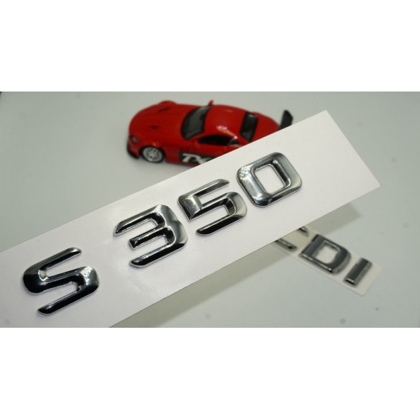 Benz S350 CDI Bagaj Krom Metal 3M 3D Yazı Logo