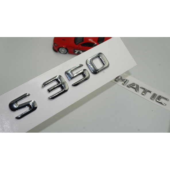 Benz S350 4Matic Bagaj Krom Metal 3M 3D Yazı Logo