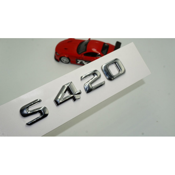 Benz S420 Bagaj Krom Metal 3M 3D Yazı Logo