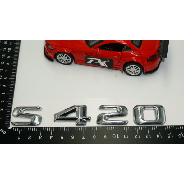 Benz S420 Bagaj Krom Metal 3M 3D Yazı Logo - 5