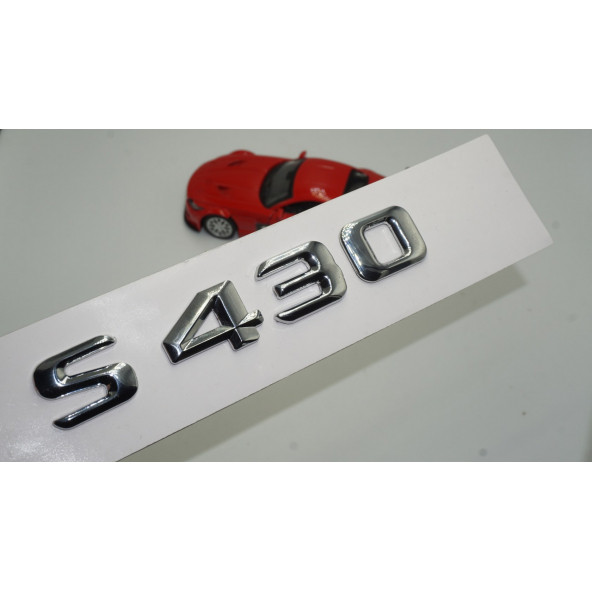 Benz S430 Bagaj Krom Metal 3M 3D Yazı Logo