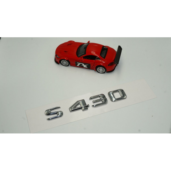 Benz S430 Bagaj Krom Metal 3M 3D Yazı Logo - Resim 2