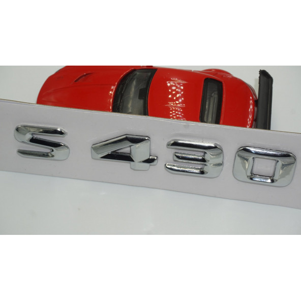 Benz S430 Bagaj Krom Metal 3M 3D Yazı Logo - Resim 4
