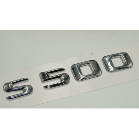 Benz S500 Bagaj Krom Metal 3M 3D Yazı Logo - 3