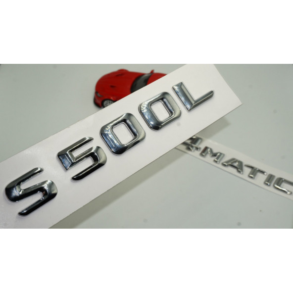 Benz S500L 4Matic Bagaj Krom Metal 3M 3D Yazı Logo
