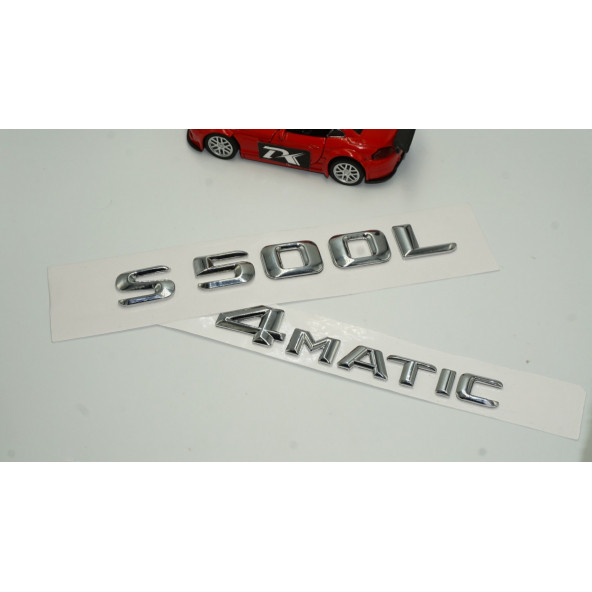 Benz S500L 4Matic Bagaj Krom Metal 3M 3D Yazı Logo - 2