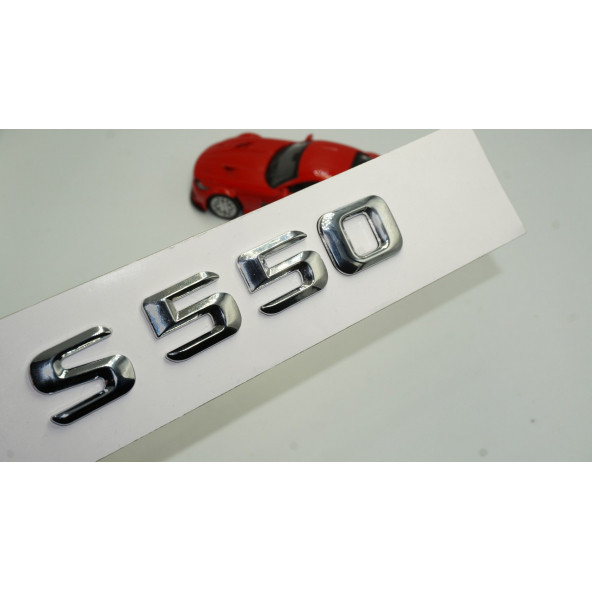 Benz S550 Bagaj Krom Metal 3M 3D Yazı Logo