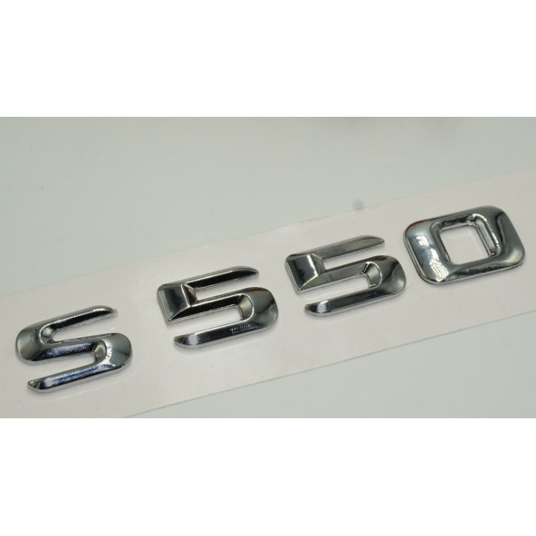 Benz S550 Bagaj Krom Metal 3M 3D Yazı Logo - 3