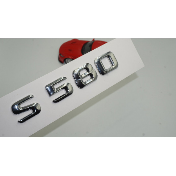 Benz S580 Maybach Bagaj Krom Metal 3M 3D Yazı Logo