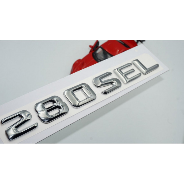 Benz 280 SEL Bagaj Krom Metal 3M 3D Yazı Logo