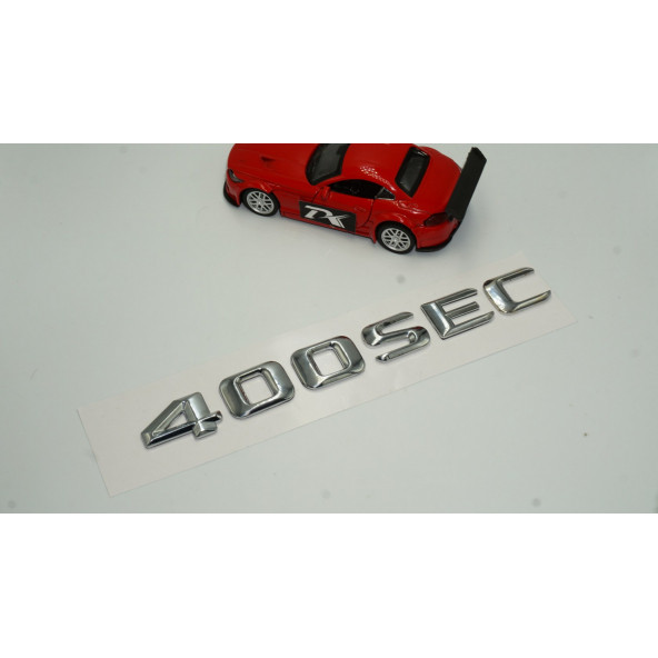 Benz 400 SEC Bagaj Krom Metal 3M 3D Yazı Logo - 2