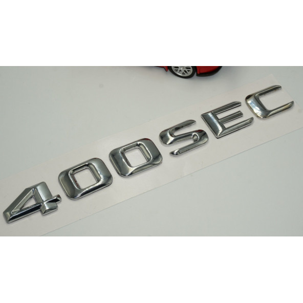 Benz 400 SEC Bagaj Krom Metal 3M 3D Yazı Logo - 3