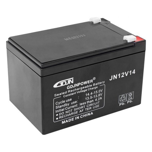GDJN JN12V14 12 VOLT - 14 AMPER ELEKTRİKLİ BİSİKLET AKÜSÜ (150 X 95 X 98 MM) - 1