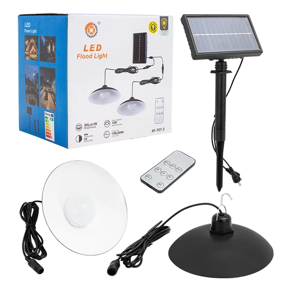 POWERMASTER XF-707-2 KUMANDALI 2 POWER LEDLİ PROJEKTÖR LAMBASI - 3