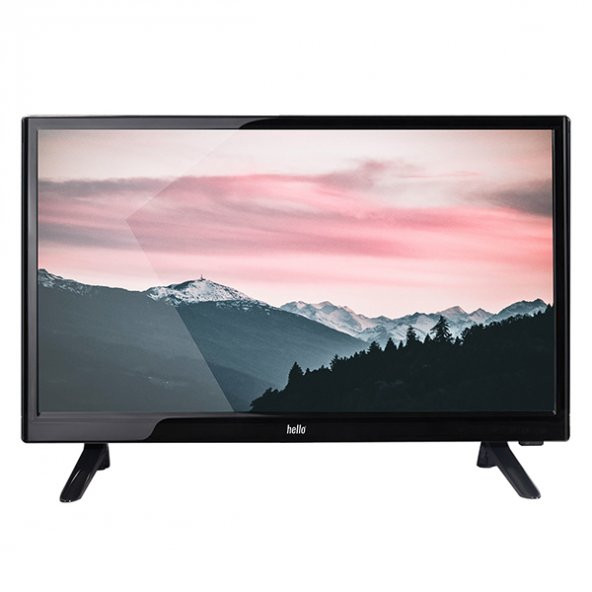 HELLO HL-2200 22 FULL HD LED MONİTÖR  (220V-12 VOLT) (AUDIO IN-RCA-VGA-HDMI-USB) 55 CM X 32 CM - 1