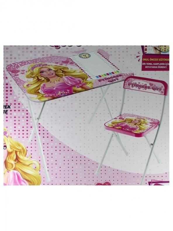 Barbie Katlanabilir Ders Çalışma Masası ve Sandalye - 3