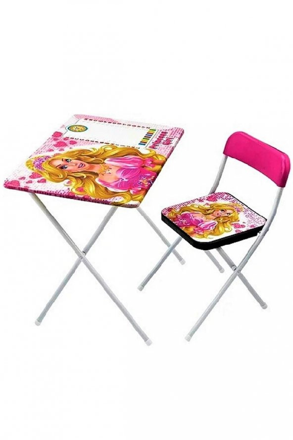 Barbie Katlanabilir Ders Çalışma Masası ve Sandalye - 4