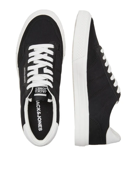 JACK JONES Erkek Günlük Siyah Beyaz Sneaker Ayakkabı 12184173 - 3
