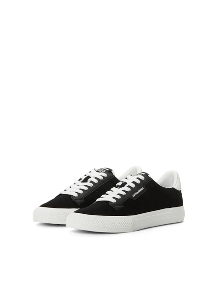 JACK JONES Erkek Günlük Siyah Beyaz Sneaker Ayakkabı 12184173 - 5