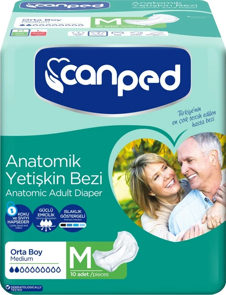 Canped Anatomik Hastabezi Normal Orta 10lu