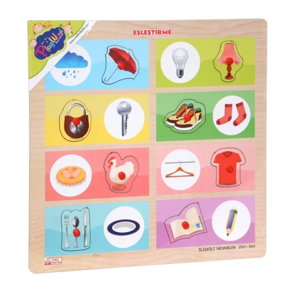 ONY-369-370 Ahşap Tutmalı Eşleştirme İlişkili Nesneler -Onyıl - 7
