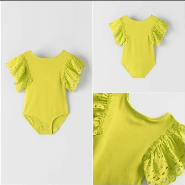 Dantelli Çocuk Body - 8