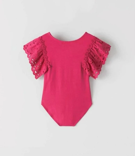 Dantelli Çocuk Body - 12