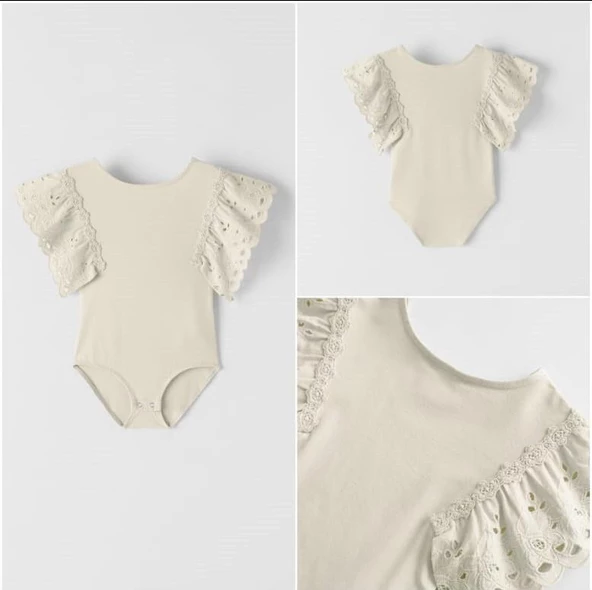 Dantelli Çocuk Body - 6