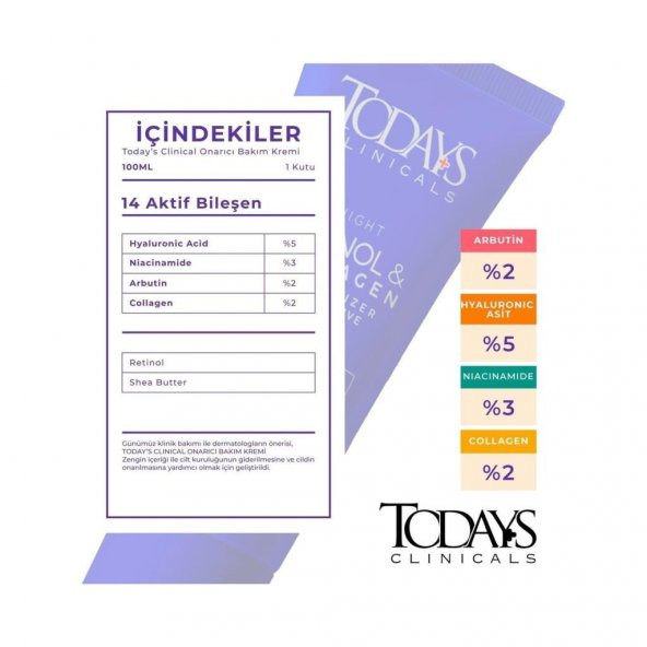 Todays Clinicals Onarıcı Krem 100ml - 5