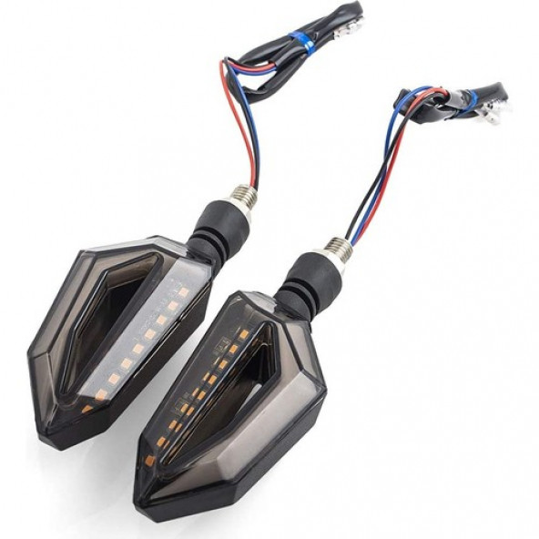 Amerikan Park Modüllü TURUNCU Renk Motosiklet Sinyal LED Takımı 12V Drl Universal C10