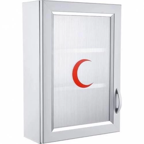 Ecza Dolabı Kapaklı PVC İlk Yardım Dolabı 50x35x16 CM 159 - 4