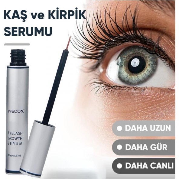 NEDOX Kaş Ve Kirpik Uzatıcı, Onarıcı, Besleyici Ve Güçlendirici Bakım Serum Garantili 5 ml - 2