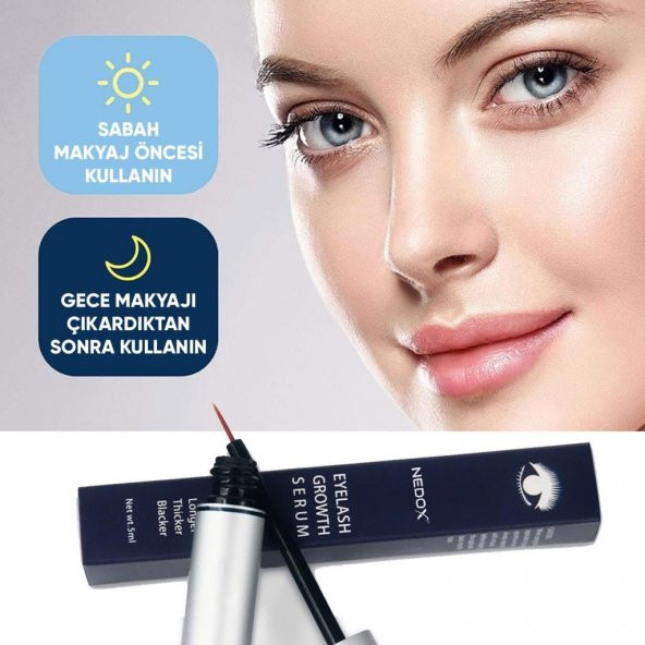 NEDOX Kaş Ve Kirpik Uzatıcı, Onarıcı, Besleyici Ve Güçlendirici Bakım Serum Garantili 5 ml - 8