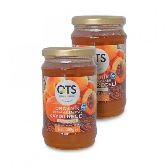 Ots Organik Kayısı Reçeli 2X360 gr