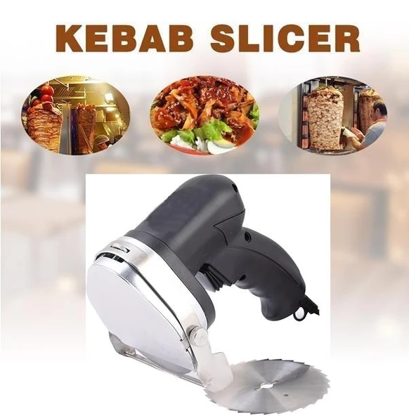 Döner Kesme Makinası Elektirikli+Yedek Tavuk Döner Kesme Bıçağı+Yedek kayış+Bileme taşı-RDC - 5