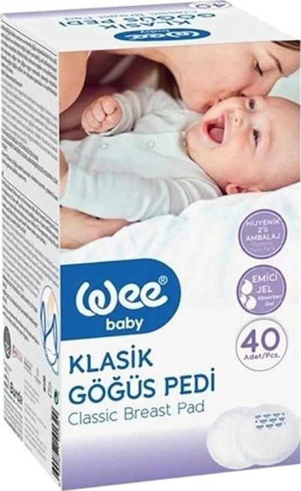 Wee Baby Klasik Göğüs Pedi (30+10lu) 160 Adet (4pk40)