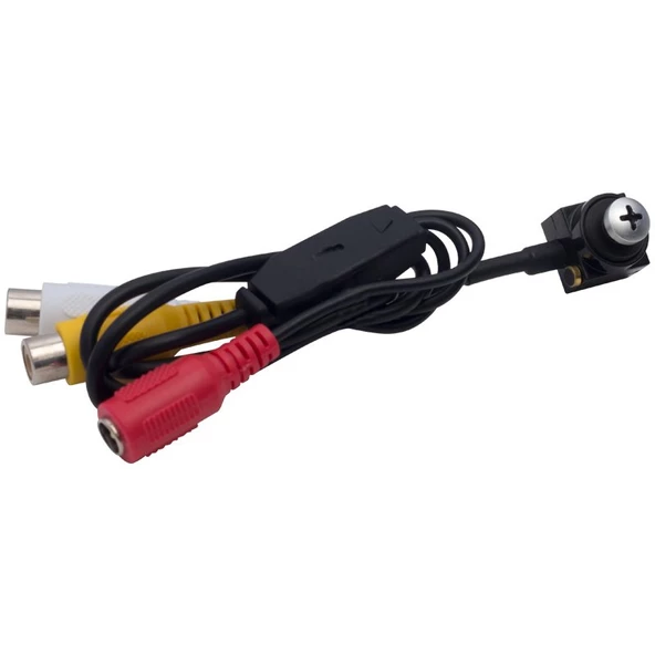 POWERMASTER PM-19312 3.6 MM 800 TVL 1/4 SENSÖR MİKROFONLU VİDA TİP MİNİ KAMERA - 4