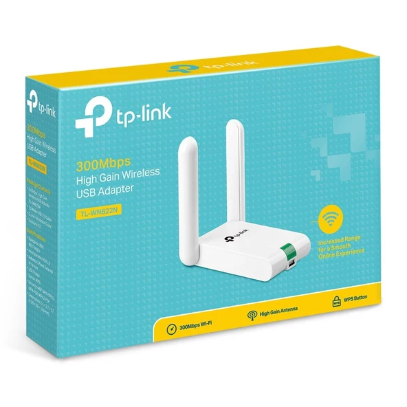 TP-LINK TL-WN822N 300MBPS HIGH GAIN 2 ANTEN USB WIFI ADAPTOR - 3