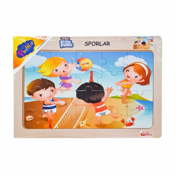 ONY-85-86-87-88 Ahşap Eğitici Puzzle Sporlar -Onyıl - 3