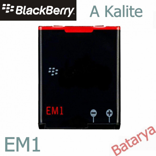 Blackberry E-M1 Batarya Curve EM1 9350 9360 9370 Uyumlu Yedek Batarya - 1