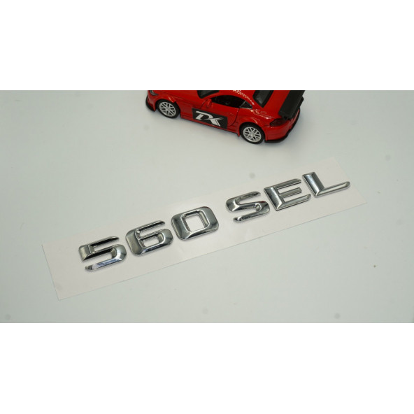 Benz 560 SEL Bagaj Krom Metal 3M 3D Yazı Logo - 2