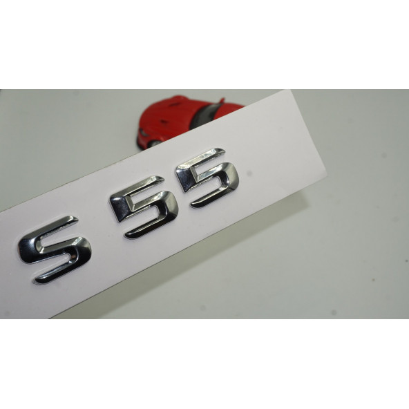 Benz S55 Bagaj Krom Metal 3M 3D Yazı Logo