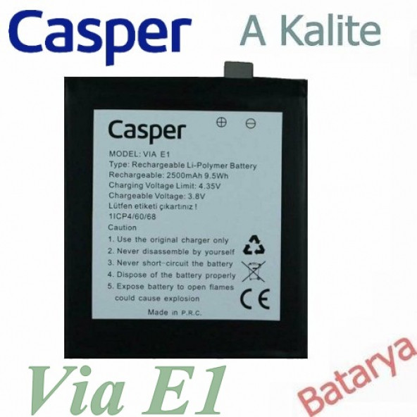 Casper Via E1 Batarya 1ICP4/60/68 Uyumlu Yedek Batarya
