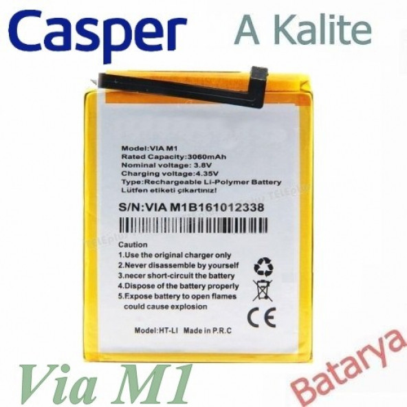 Casper Via M1 Batarya 1ICP5/61/75 Uyumlu Yedek Batarya